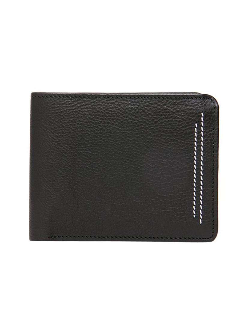 green leather wallet