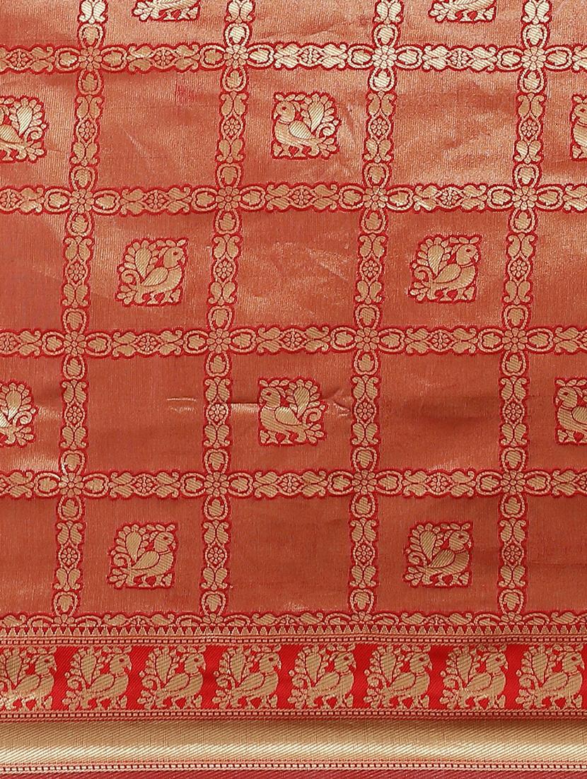 women's banarasi saree with blouse - 17792081 - Standard Image - 4