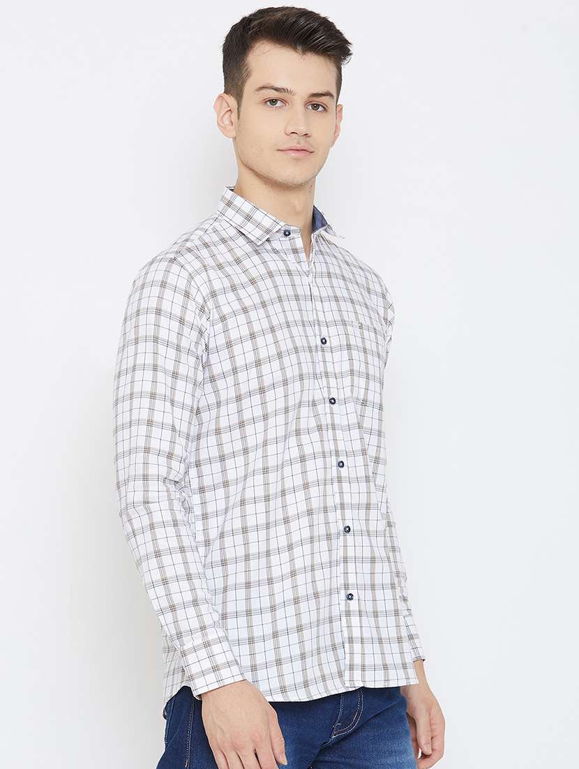 white checkered casual shirt - 17792184 -  Standard Image - 1