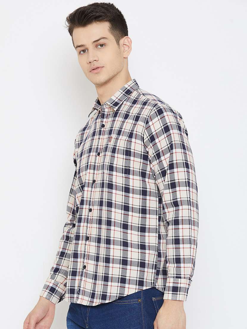 white checkered casual shirt - 17792190 -  Standard Image - 1