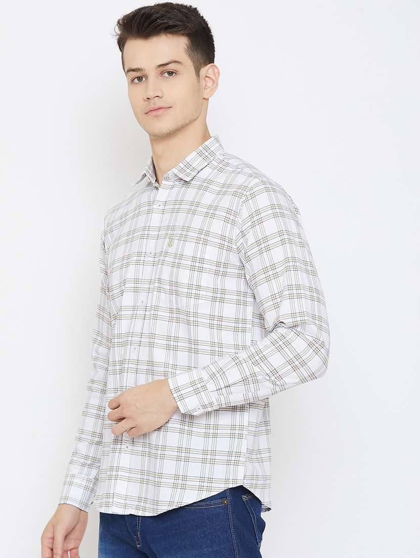 white checkered casual shirt - 17792191 -  Standard Image - 1