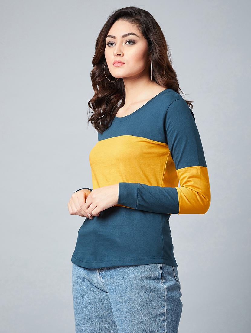 women's straight round neck top - 17792361 - Standard Image - 1