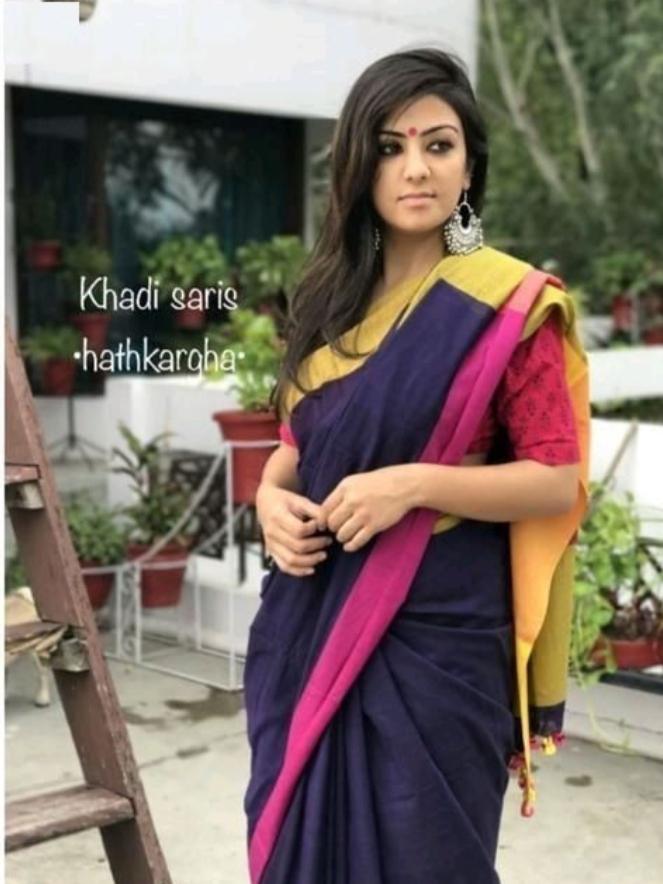 black cotton saree - 17792887 - Standard Image - 1