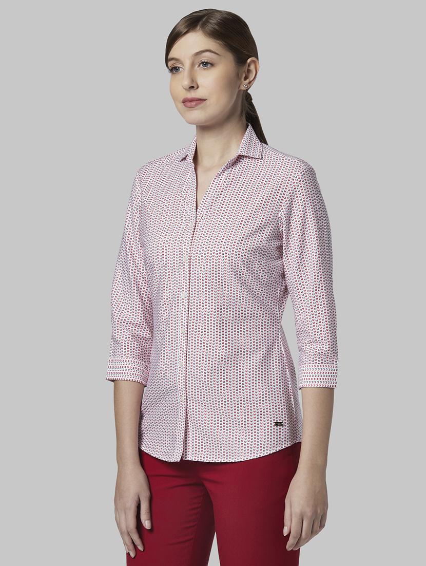 white printed shirt - 17793097 -  Standard Image - 1