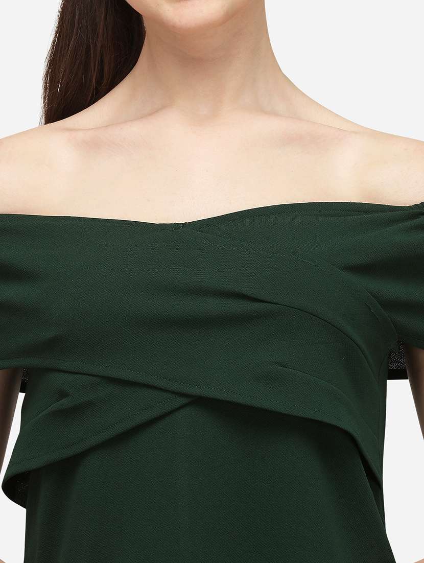 off shoulder solid top  - 17793669 -  Standard Image - 4