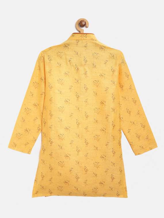 yellow printed kurta pajama set - 17793953 -  Standard Image - 1