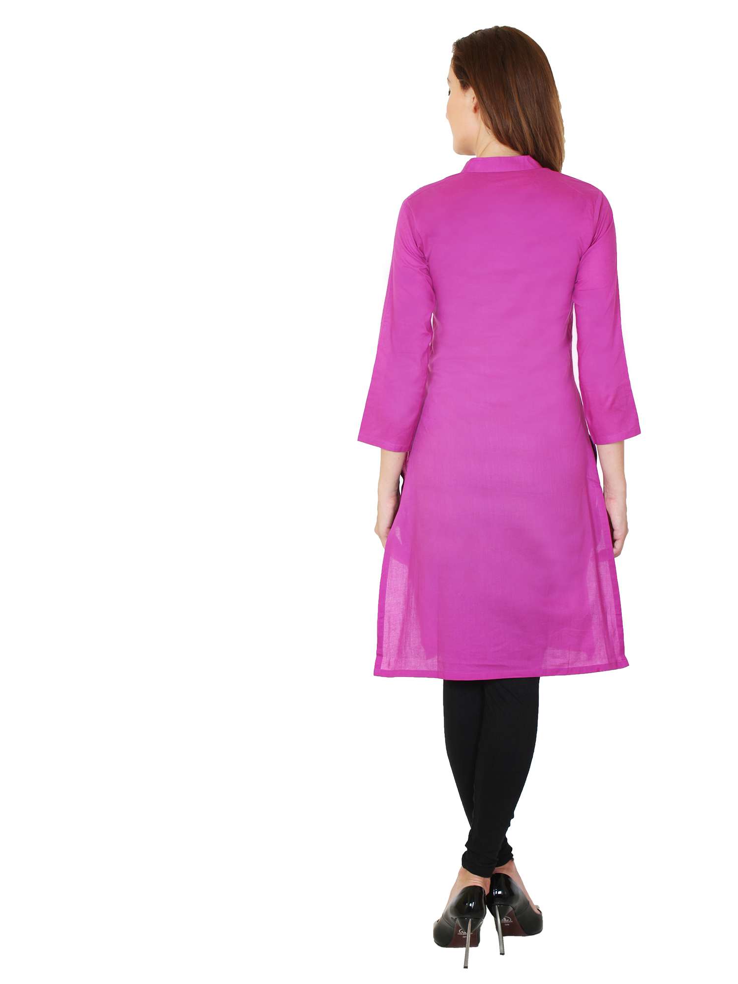 harshaya-g purple 100% cotton kurtis - 17794052 - Standard Image - 4