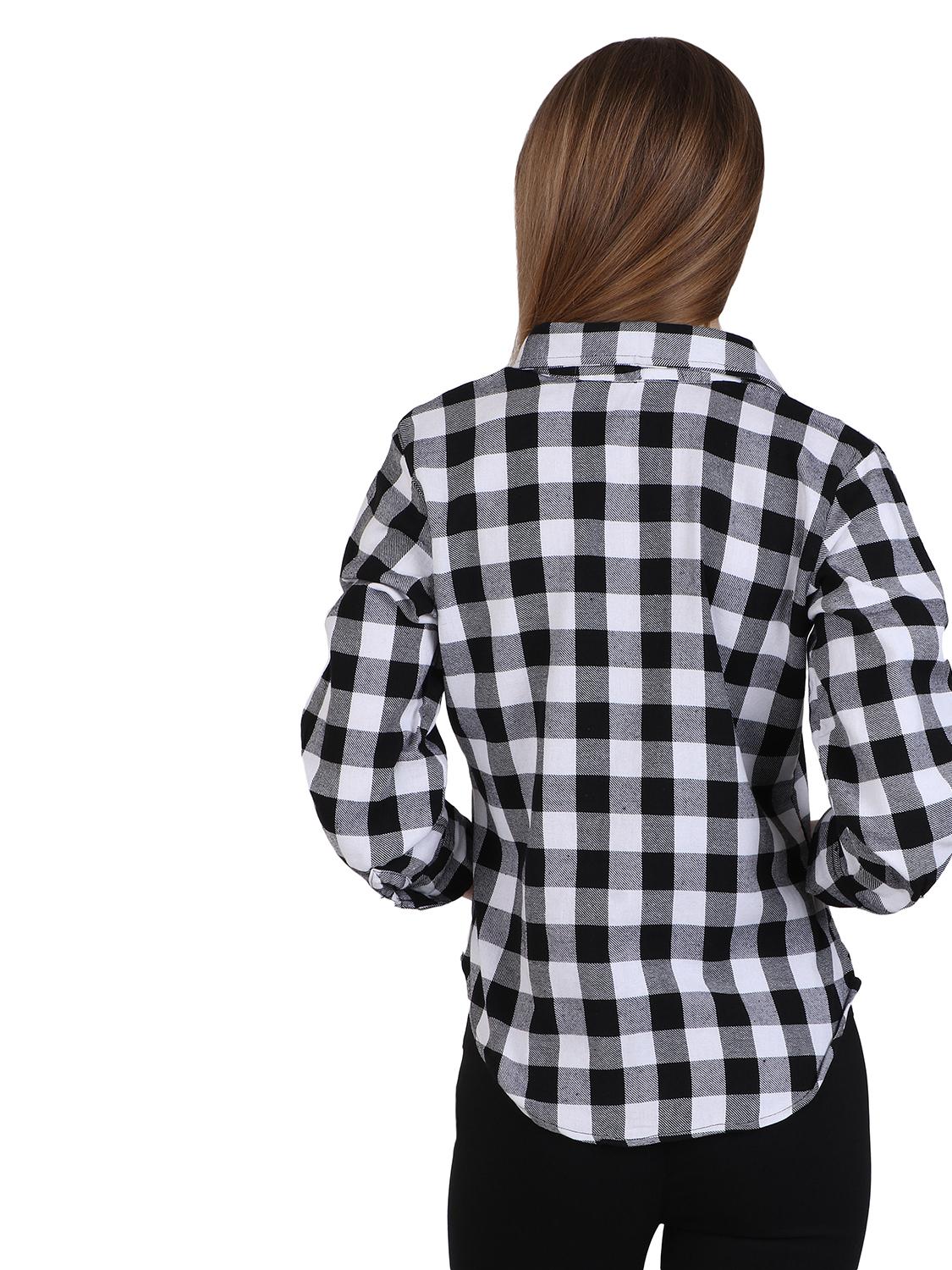 harshaya-g whit,black multi check top - 17794196 - Standard Image - 4