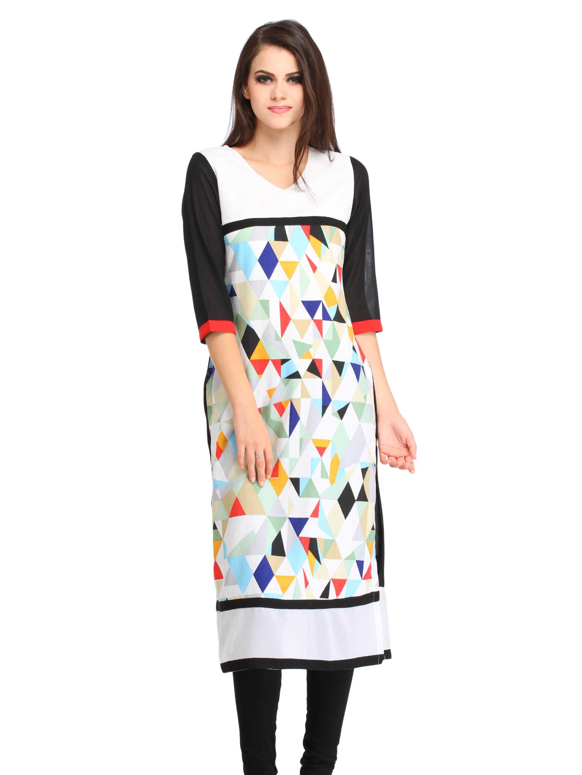 harshaya-g multi crape kurtis  - 17794208 -  Standard Image - 1