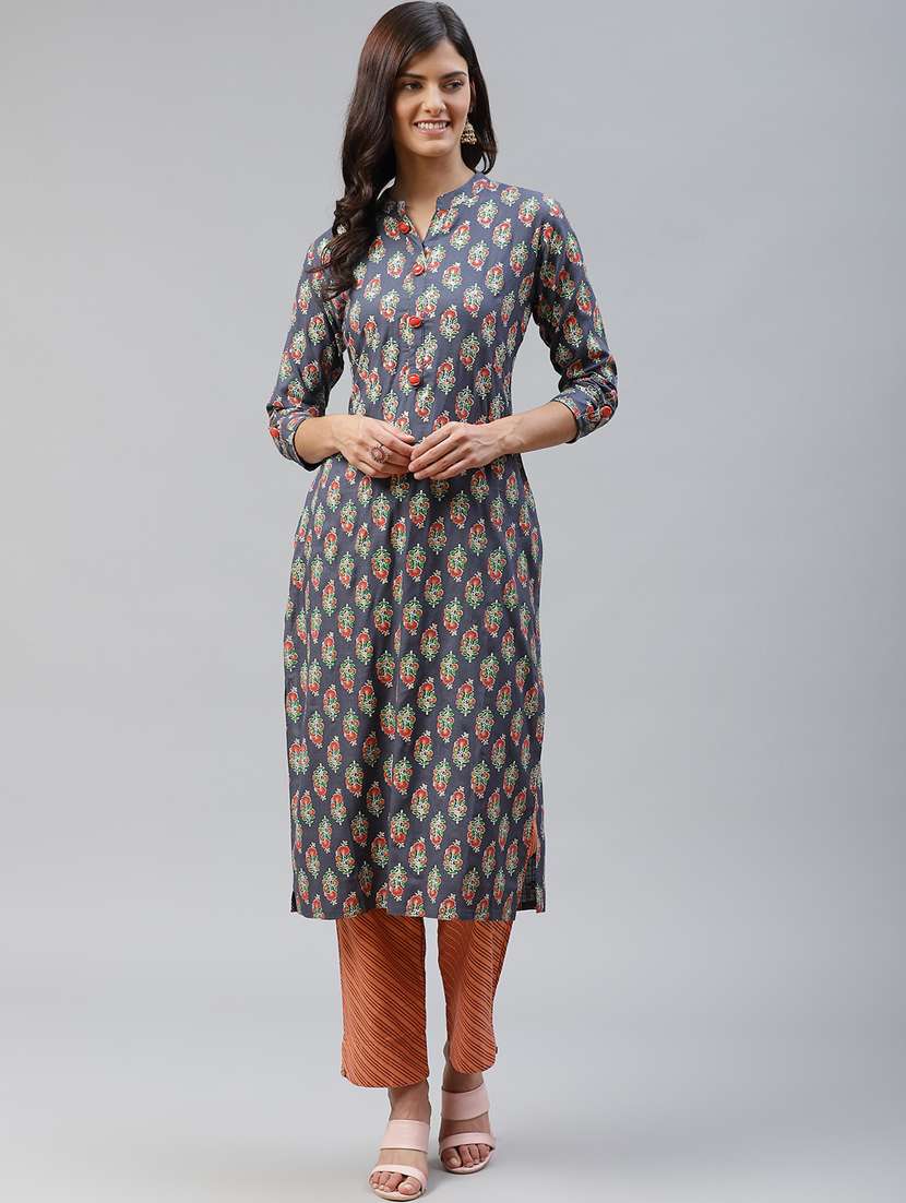 printed kurta pant set