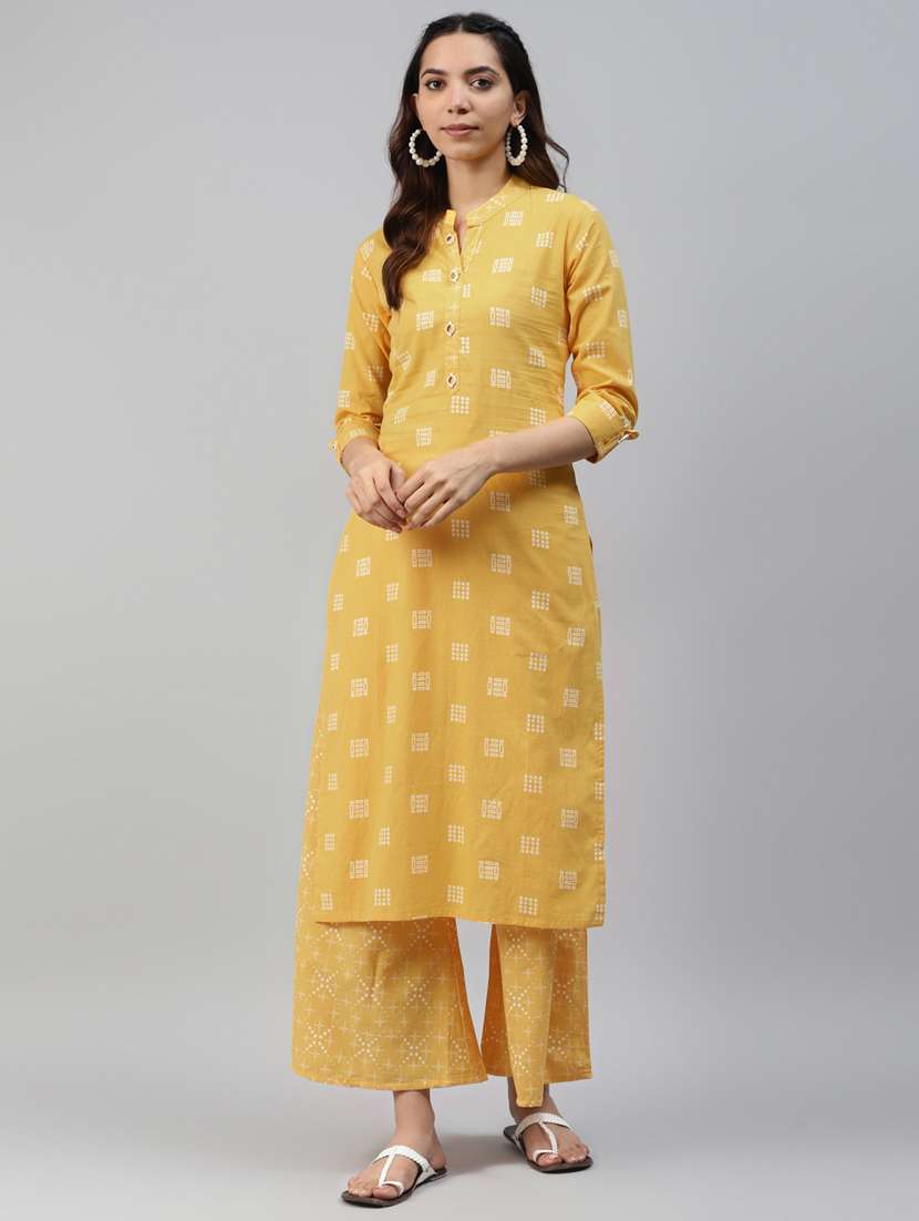 printed kurta palazzo set