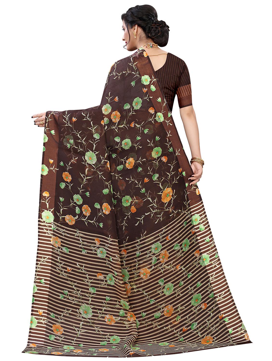 floral woven saree - 17794914 -  Standard Image - 1