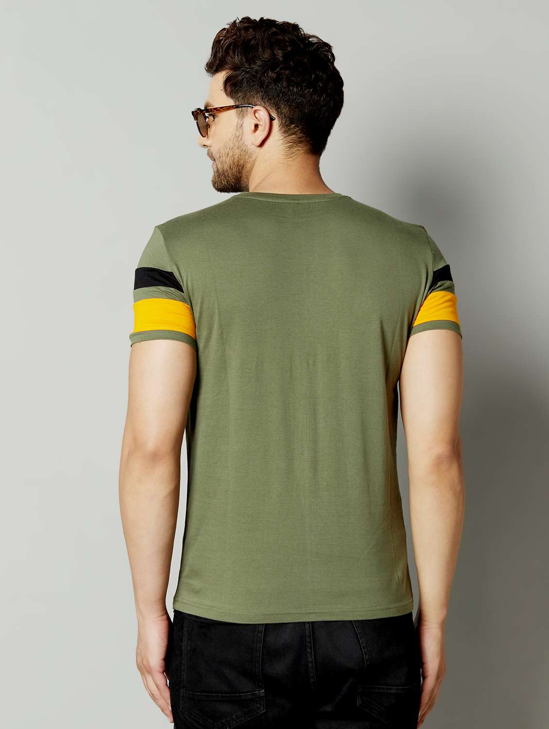 multi colored color block t-shirt - 17795423 -  Standard Image - 1