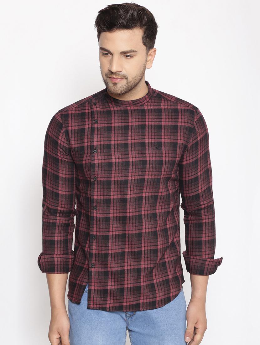 mens checks casual shirt