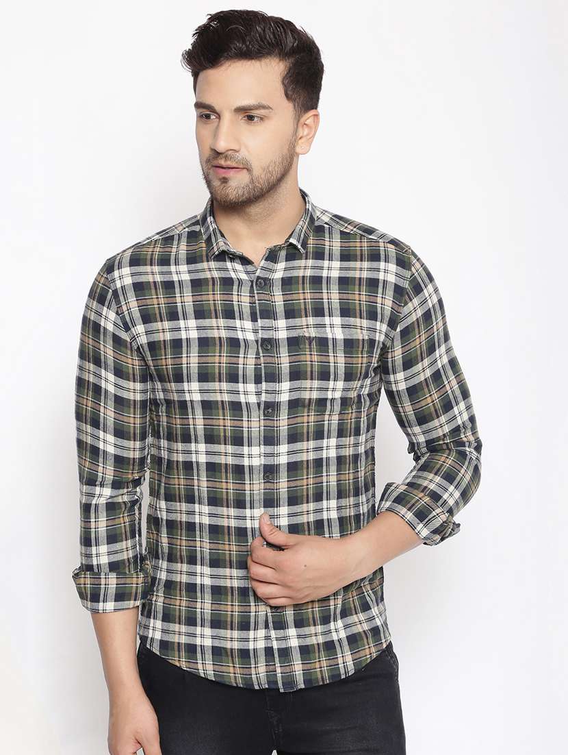 mens checks casual shirt