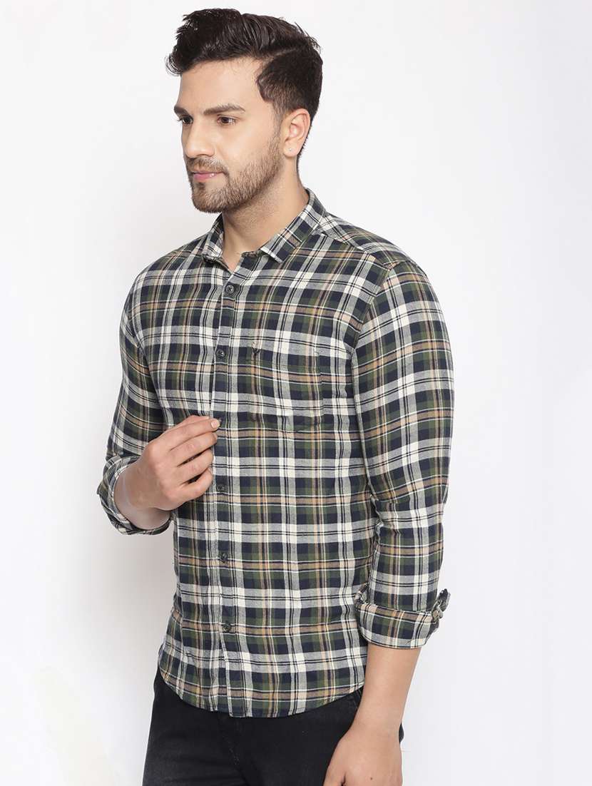 mens checks casual shirt - 17795935 -  Standard Image - 1
