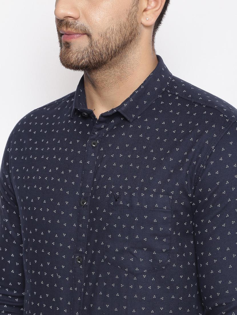 mens geometric casual shirt - 17795949 - Standard Image - 4