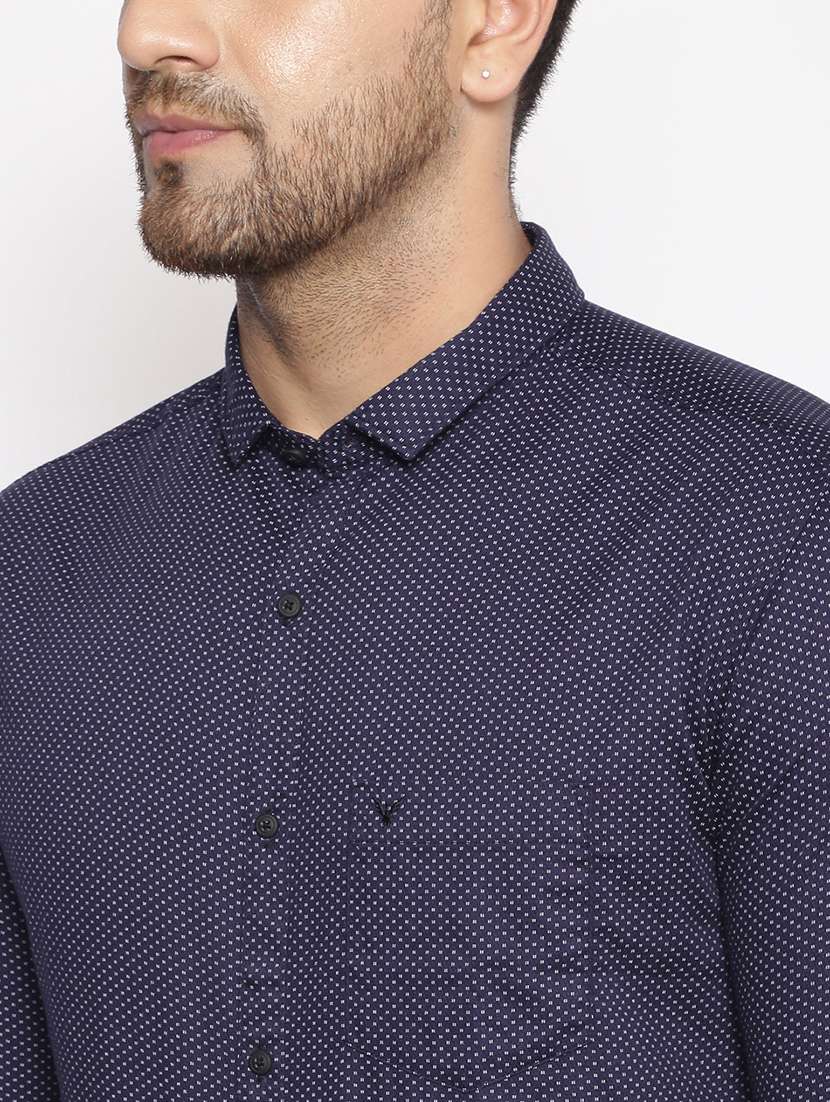 mens micro print casual shirt - 17795977 -  Standard Image - 4