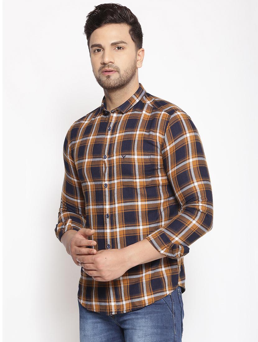 mens checks casual shirt - 17796015 - Standard Image - 1