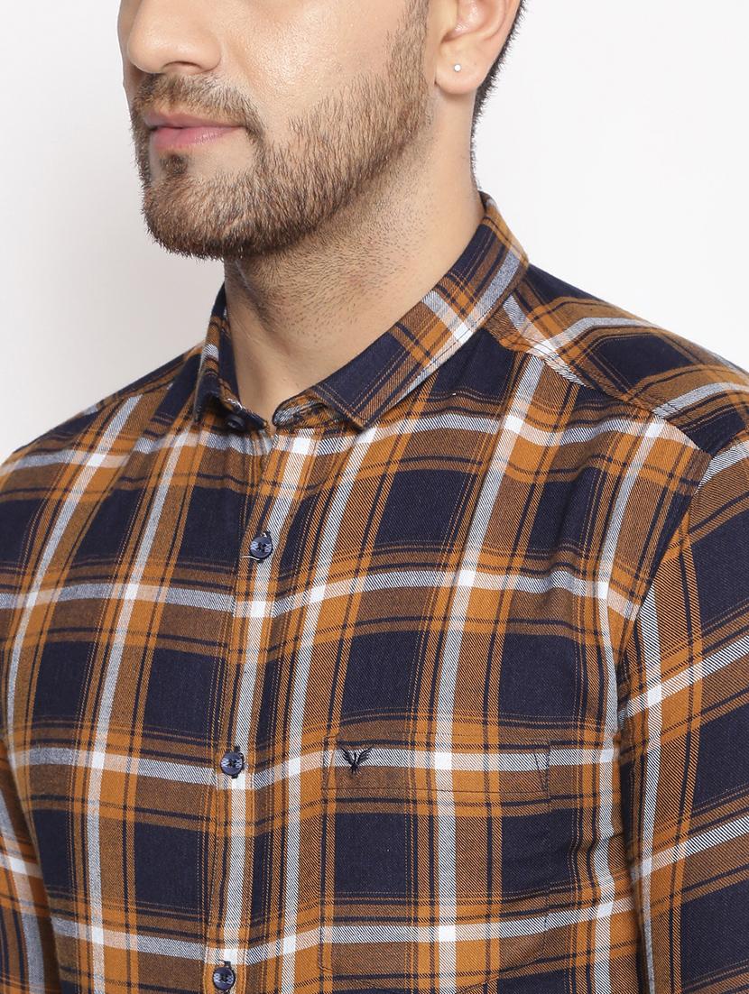 mens checks casual shirt - 17796015 - Standard Image - 4
