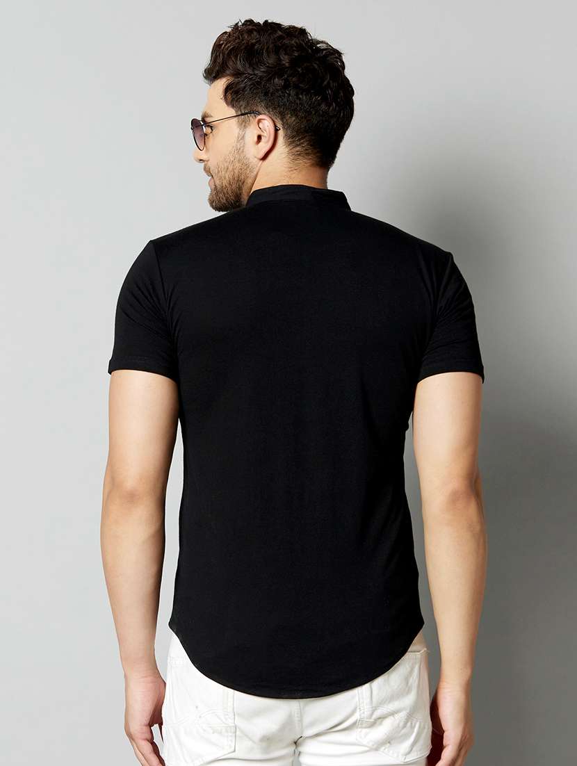 mens black slim fit casual shirt - 17796038 -  Standard Image - 1