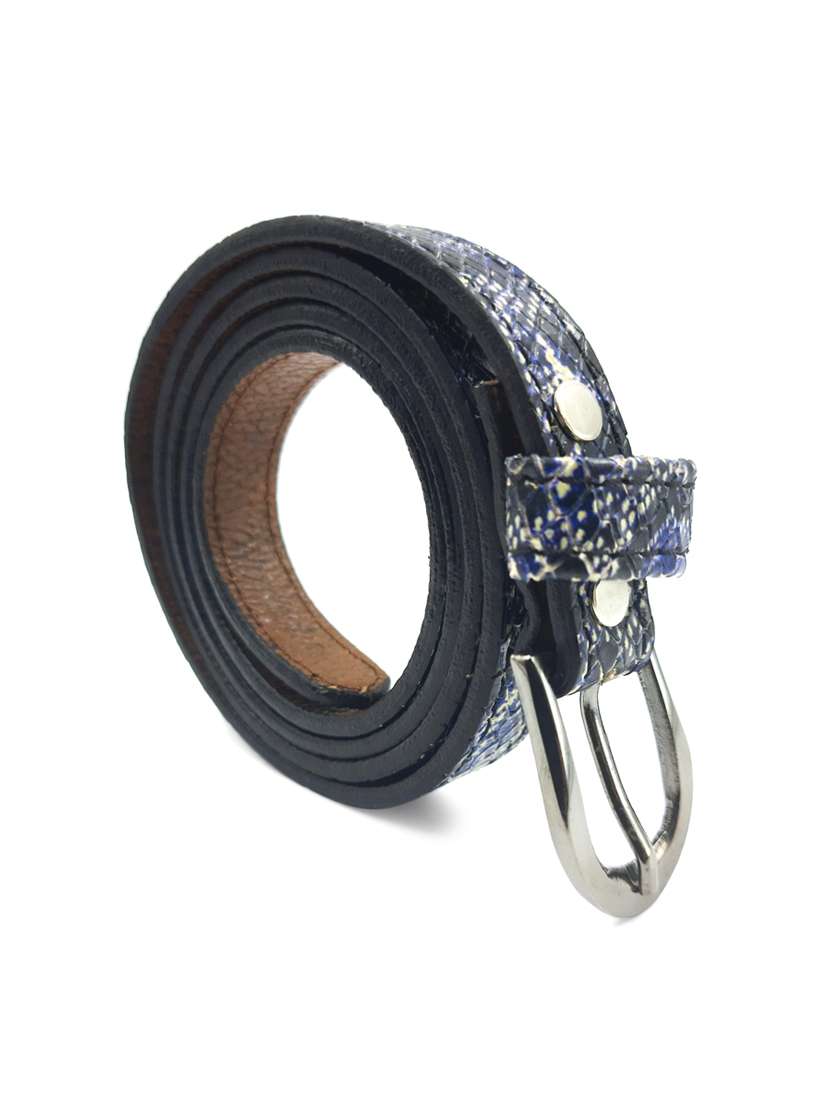 blue leather belt - 17796117 -  Standard Image - 1