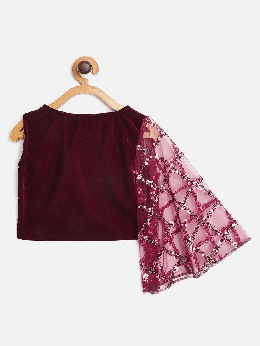 purple silk blend lehenga choli - 17797417 -  Standard Image - 1