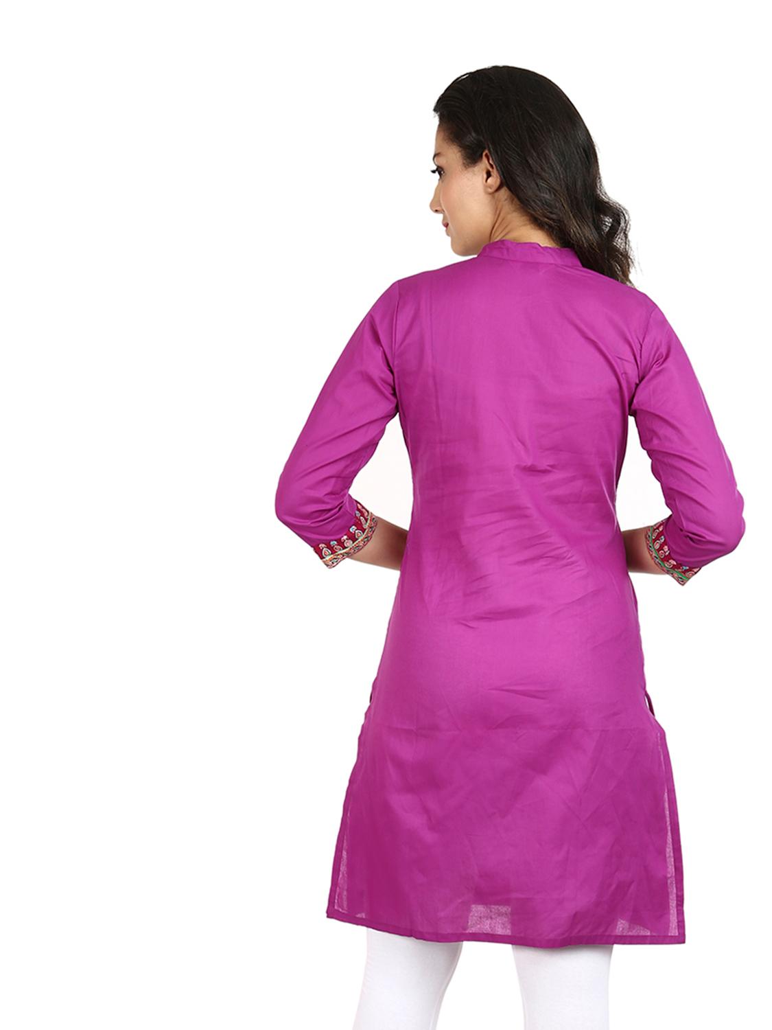 harshaya g purple cotton kurtis  - 17798225 -  Standard Image - 1