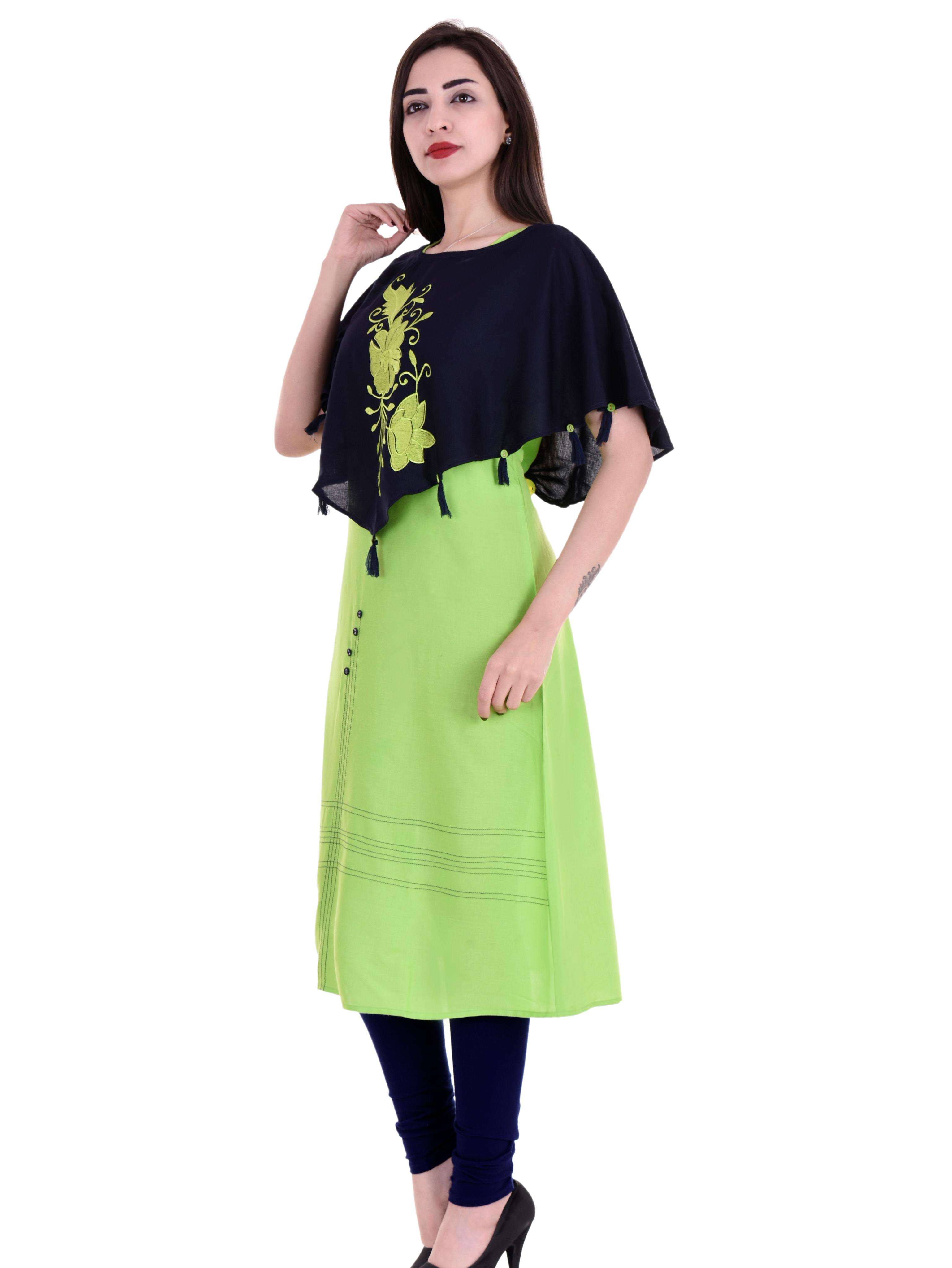 samayra looks women's embroidered a-line rayon  - 17798253 -  Standard Image - 1