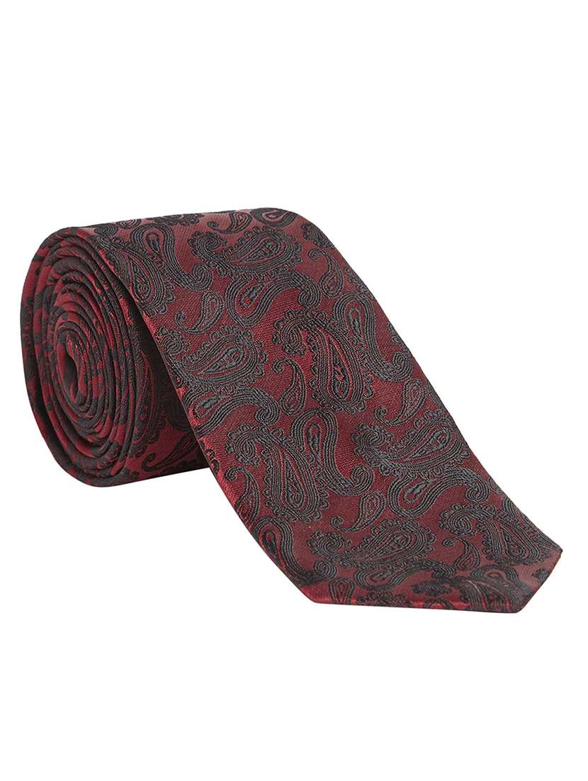 red polyester tie