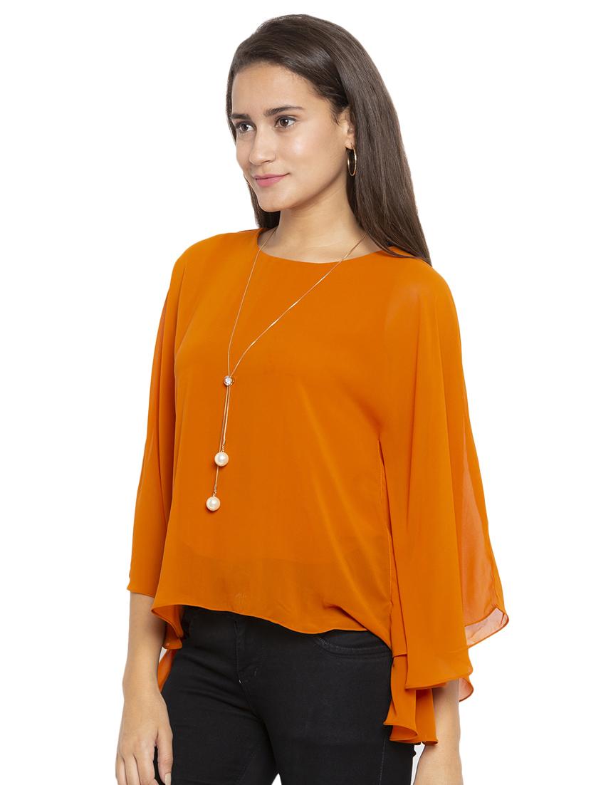 bell sleeved solid top  - 17801769 -  Standard Image - 1