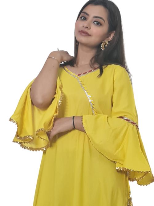 ethnic party wear solid embelleshed v - 17805780 - Standard Image - 6
