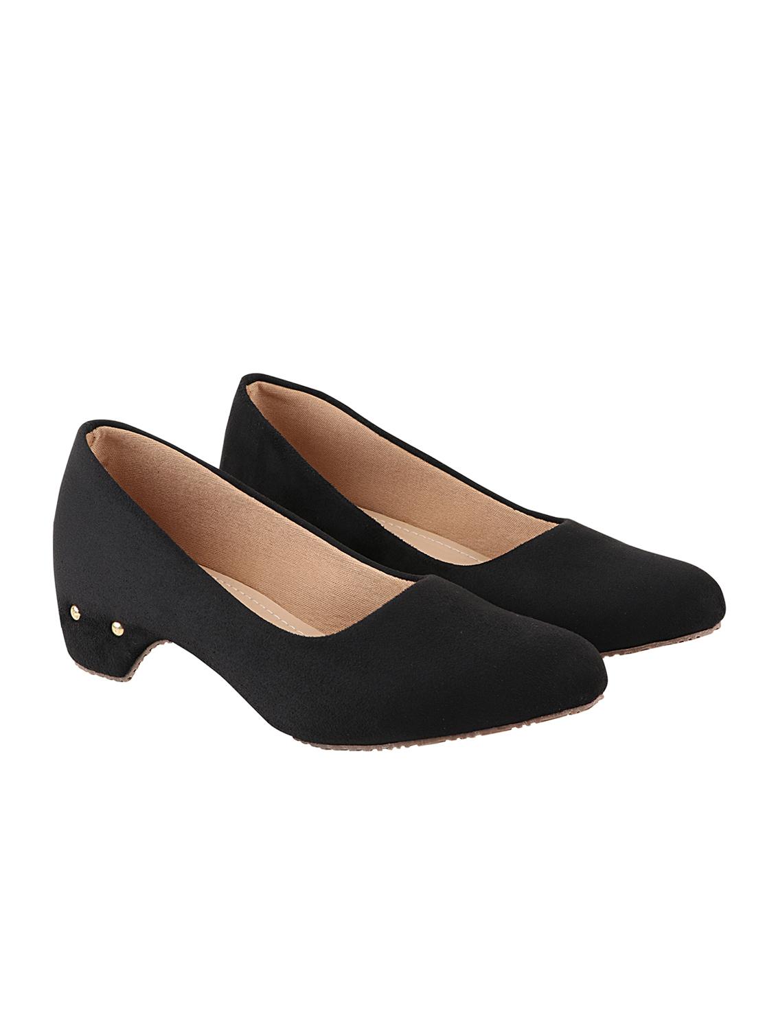black suede slip on pumps - 17805791 - Standard Image - 1
