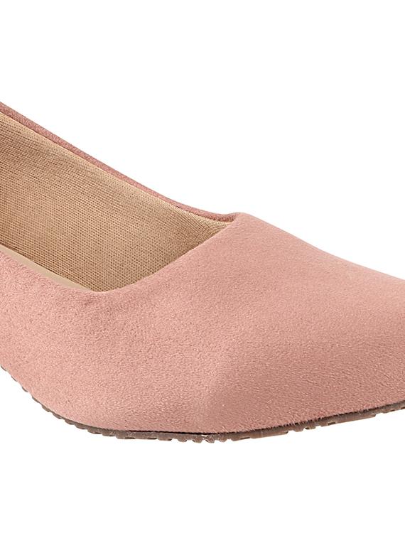 pink suede slip on pumps - 17805792 - Standard Image - 4