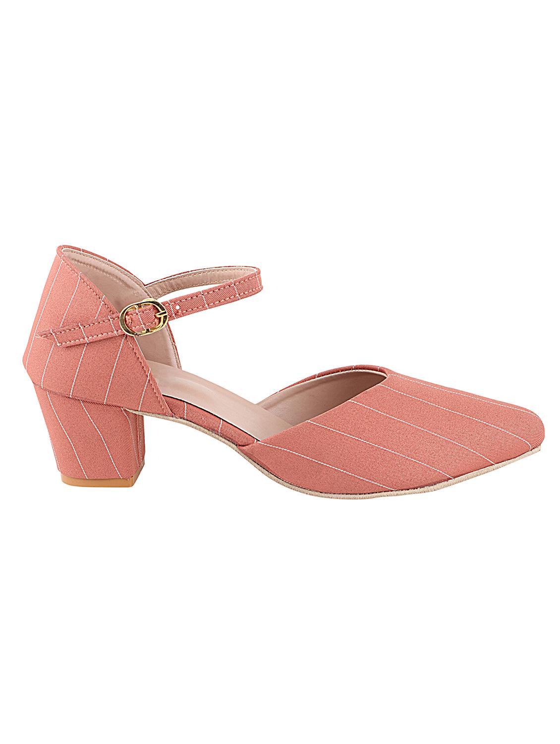 pink synthetic ankle strap sandals - 17805822 - Standard Image - 1