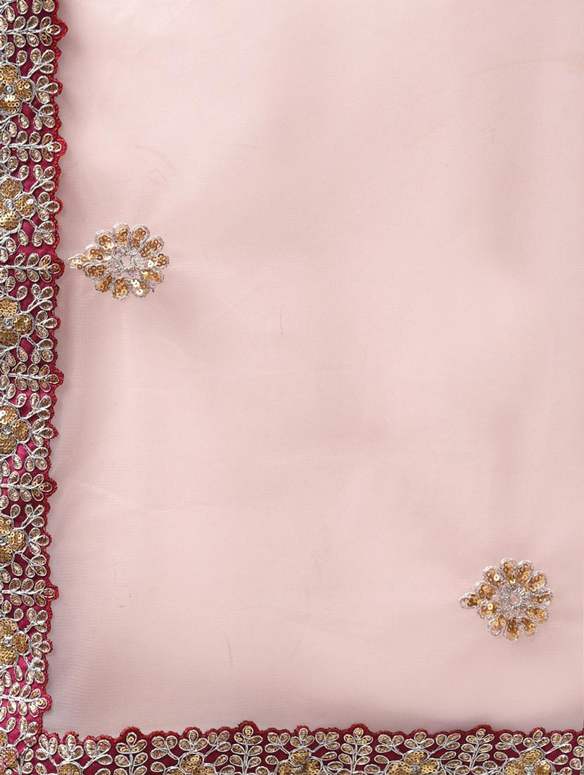 pink raw silk aline lehenga - 17806008 - Standard Image - 4