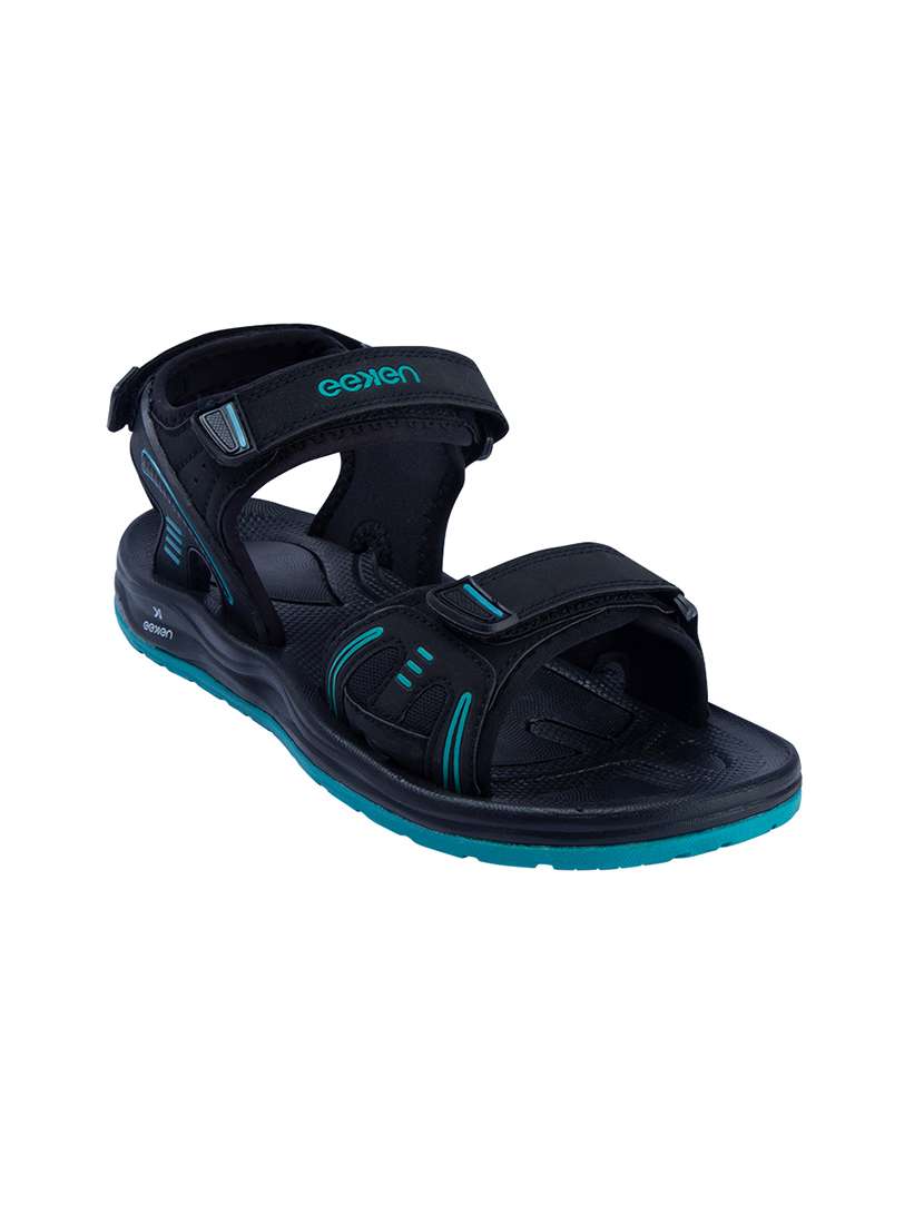 black fabric back strap floaters