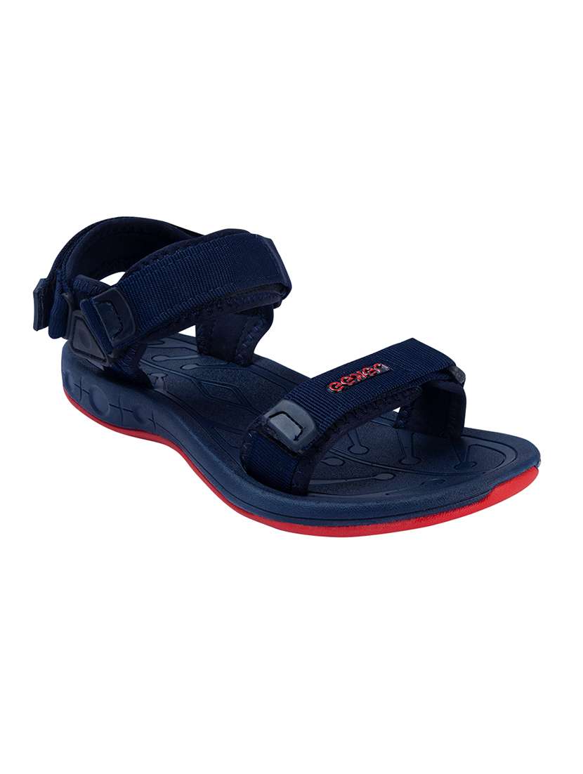 blue fabric back strap floaters