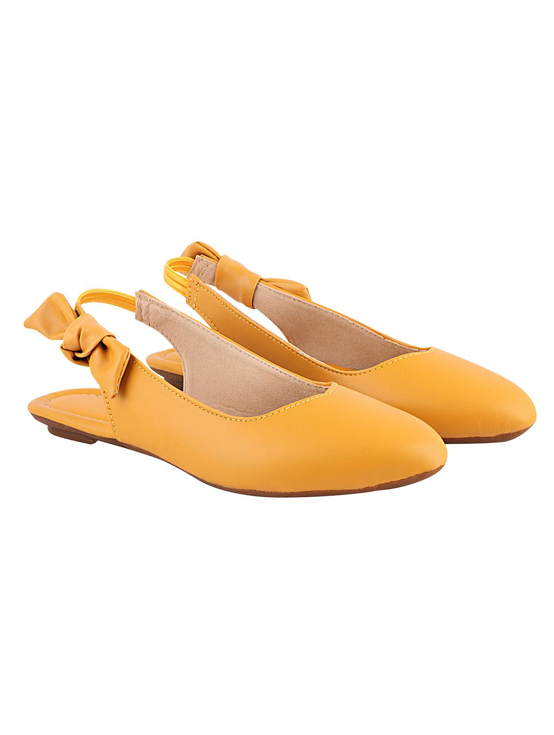 yellow synthetic back strap sandals - 17806243 - Standard Image - 1