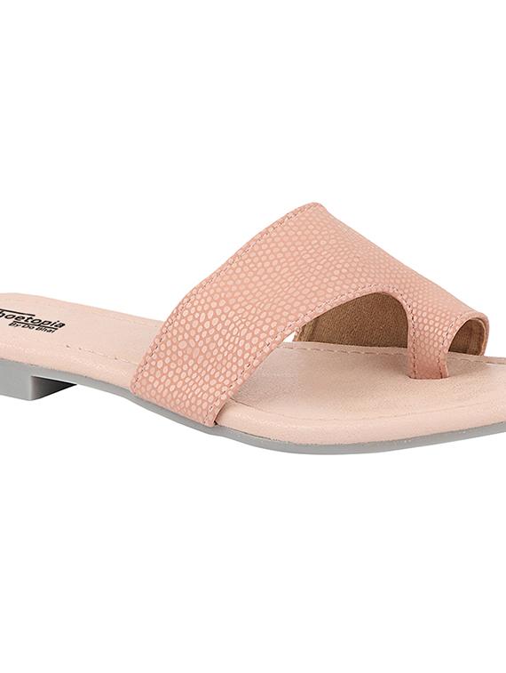 pink synthetic slip on sandals - 17806253 - Standard Image - 1