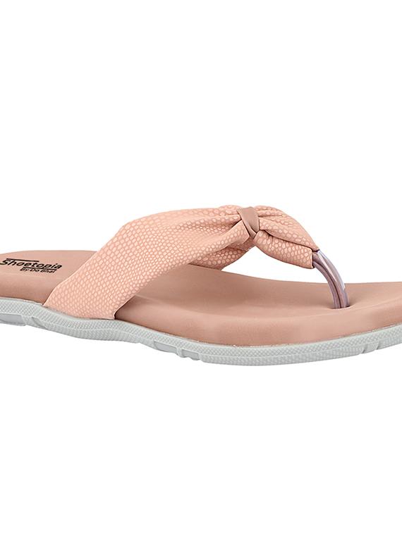 pink synthetic toe separator sandals - 17806256 - Standard Image - 1