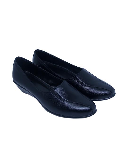 black pu slip on formal shoes - 17807014 -  Standard Image - 0