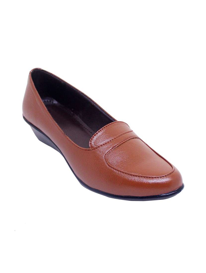 brown pu formal shoes - 17807019 -  Standard Image - 1
