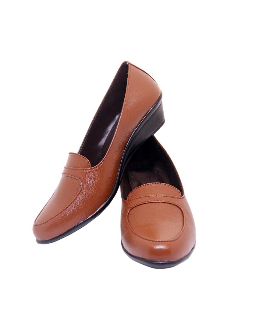brown pu formal shoes - 17807019 -  Standard Image - 4
