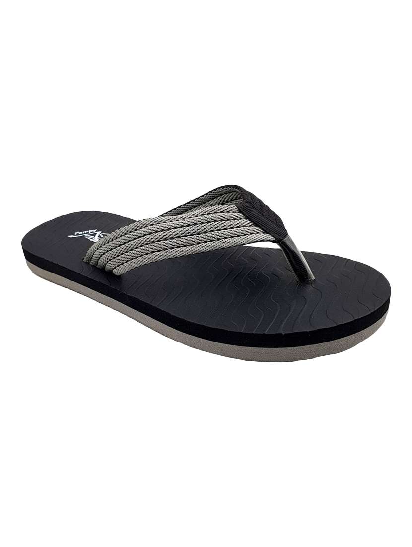 black rubber toe separator flip flops - 17807153 -  Standard Image - 1
