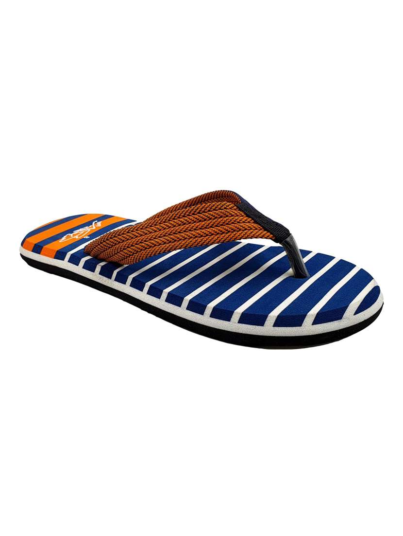 orange rubber toe separator flip flops - 17807161 - Standard Image - 1