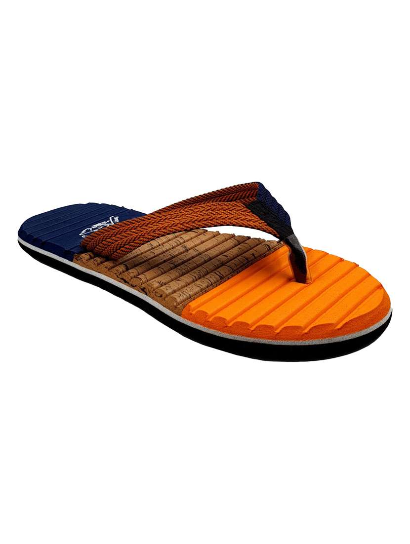 orange rubber toe separator flip flops - 17807164 -  Standard Image - 1