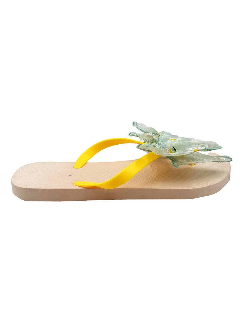 yellow toe separator flip flop - 17807197 -  Standard Image - 1