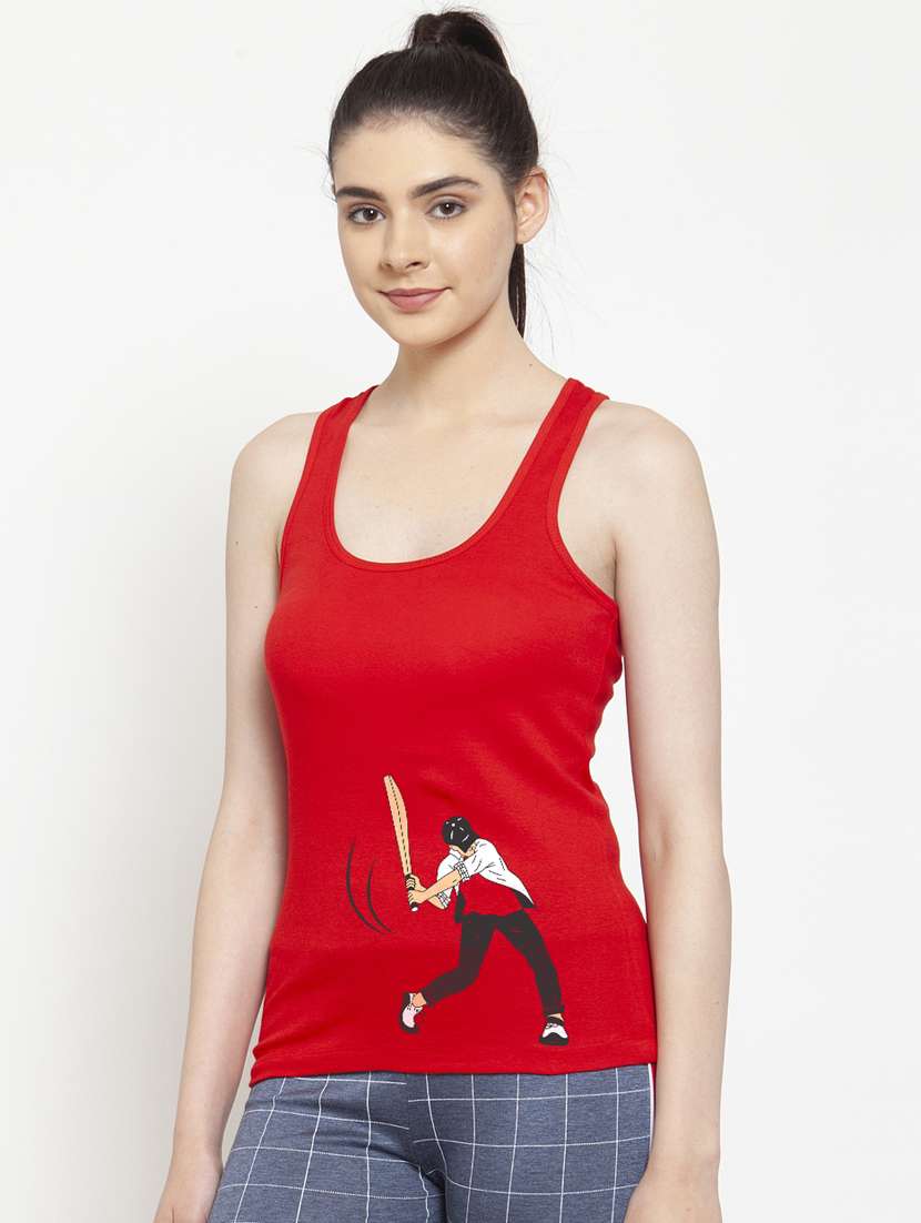 racer back graphic tank top - 17807245 - Standard Image - 1
