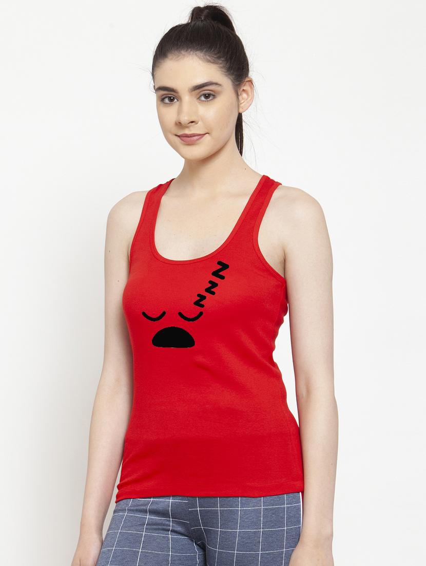 racer back graphic tank top - 17807310 - Standard Image - 1